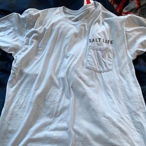 Salt Life baby blue with american shark on the back